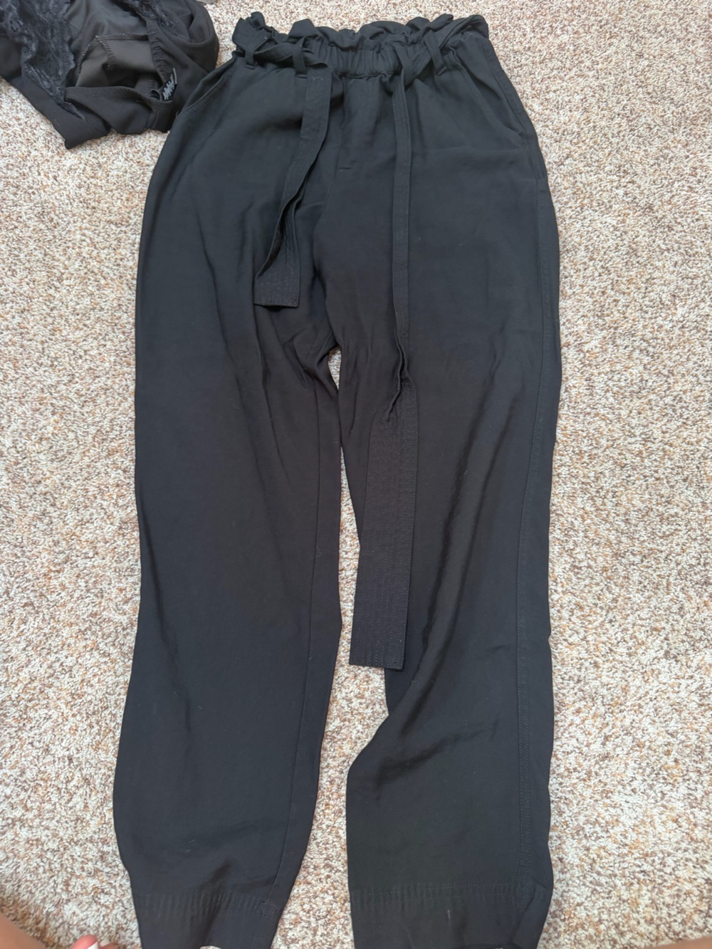 A.P.C. Black Drawstring Joggers